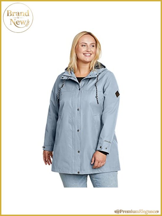 Jackets & Blazers - Waterproof Hooded Rain Parka Long Sleeve Seam-Sealed Raincoat